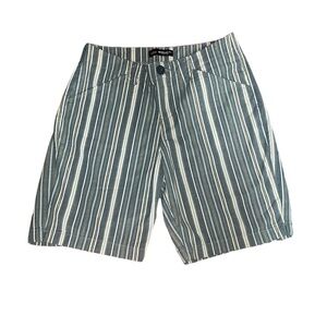 Lee Blue Striped Shorts Size Medium